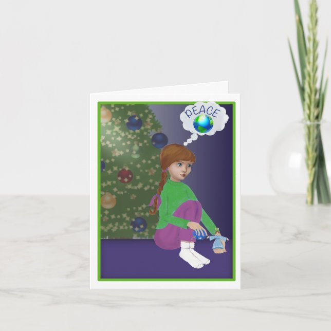 Tarjeta Festiva Sueño con la paz (Anverso)