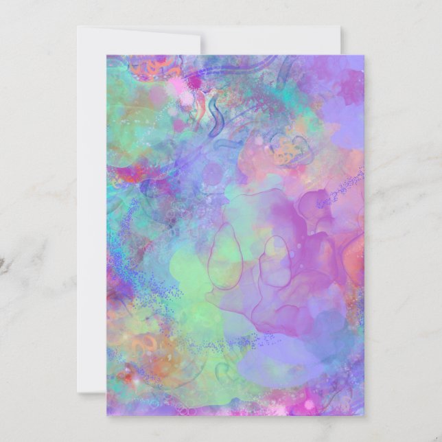 Tarjeta Festiva Sueño confuso (Anverso)