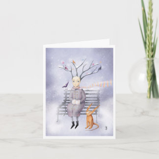 Tarjeta Festiva Sueño de la nieve