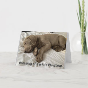 TARJETA FESTIVA SUEÑO DE UN *NAVIDAD* BLANCO QUE SE GASTA CON USTE