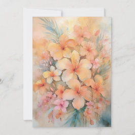Tarjeta Festiva Sueño hawaiano Hibiscus