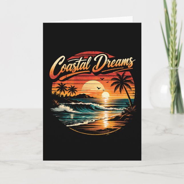 Tarjeta Festiva Sueños Costeros (Anverso)