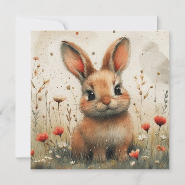 Tarjeta Festiva Sueños de cola de algodón: Estacionamiento de cone (Anverso)