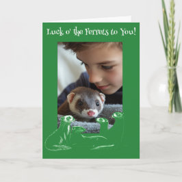 Tarjeta Festiva Suerte al Día de San Patricio