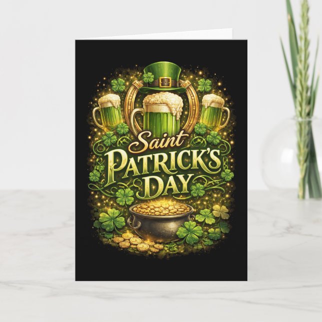 Tarjeta Festiva Suerte de la Isla Esmeralda (Anverso)