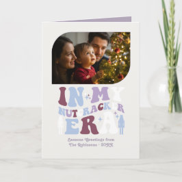 Tarjeta Festiva Sugar Plum Fun Retro Christmas Photos