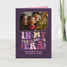 Tarjeta Festiva Sugar Plum Fun Retro Christmas Photos