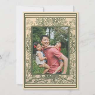 Tarjeta Festiva Suite de Paisajes Ornamentados Fotografía Francesa