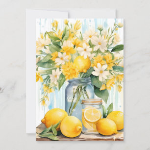 Tarjeta Festiva Summer Lemon Blossom Jar