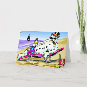 Tarjeta Festiva Summer Snowman