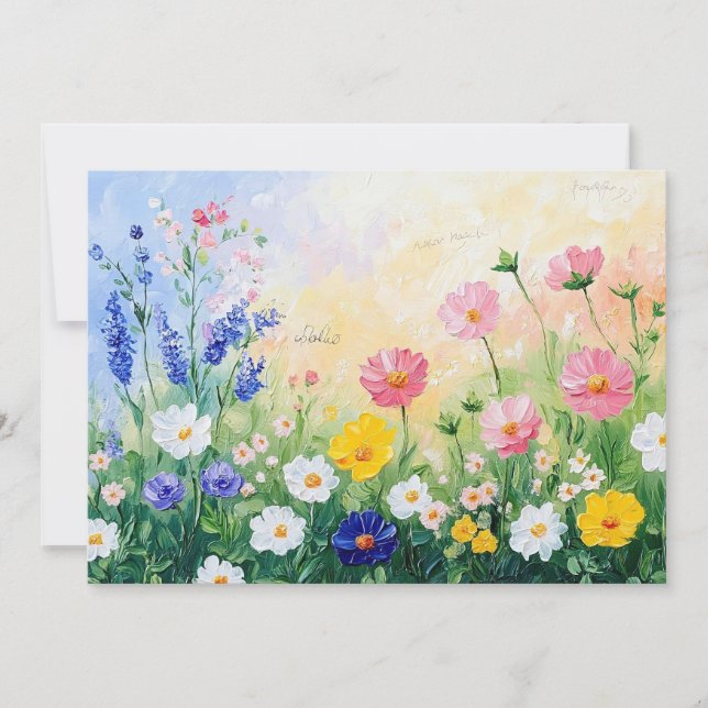 Tarjeta Festiva Summer time flat (Anverso)