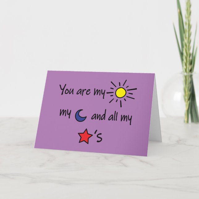 Tarjeta Festiva Sun-Moon-and-Stars- (Anverso)