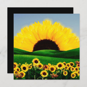 TARJETA FESTIVA SUNFLOWER HILL