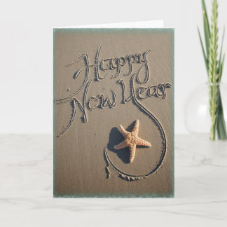 Tarjeta Festiva Sunning en Año Nuevo