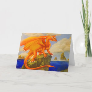 Tarjeta Festiva Sunrise dragon