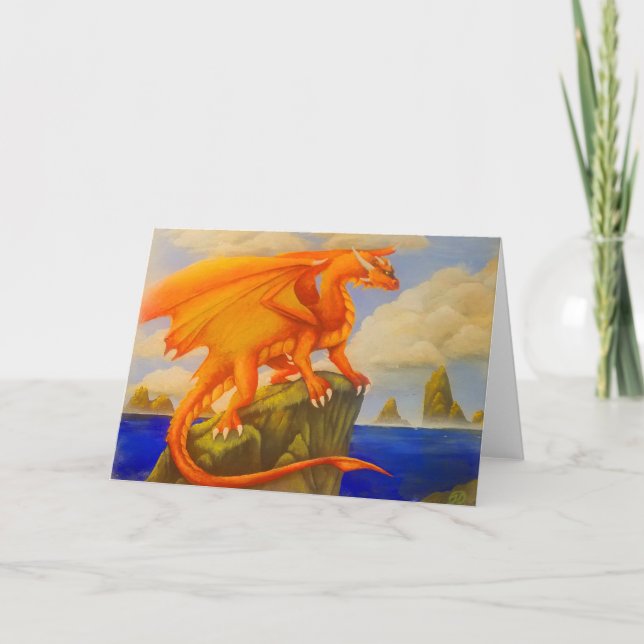 Tarjeta Festiva Sunrise dragon (Anverso)