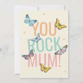 Tarjeta Festiva Sunshine & Mint: Un Floral Vintage para el Día de 