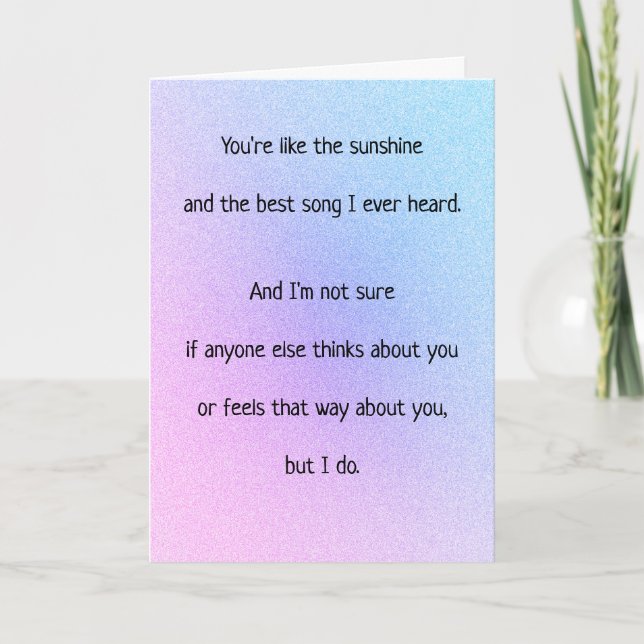 Tarjeta Festiva Sunshine Music y You (Anverso)