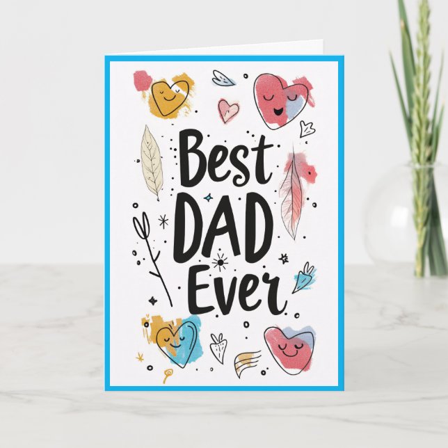 Tarjeta Festiva Super Papá  (Anverso)