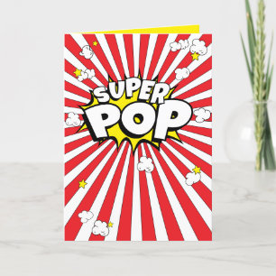 Tarjeta Festiva ¡SUPER POP! Diversión, Corny, Popcorn Pun Blank Ca