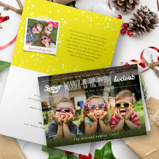Tarjeta Festiva Super Wonder-is-tic Happy-docious New Year Photo