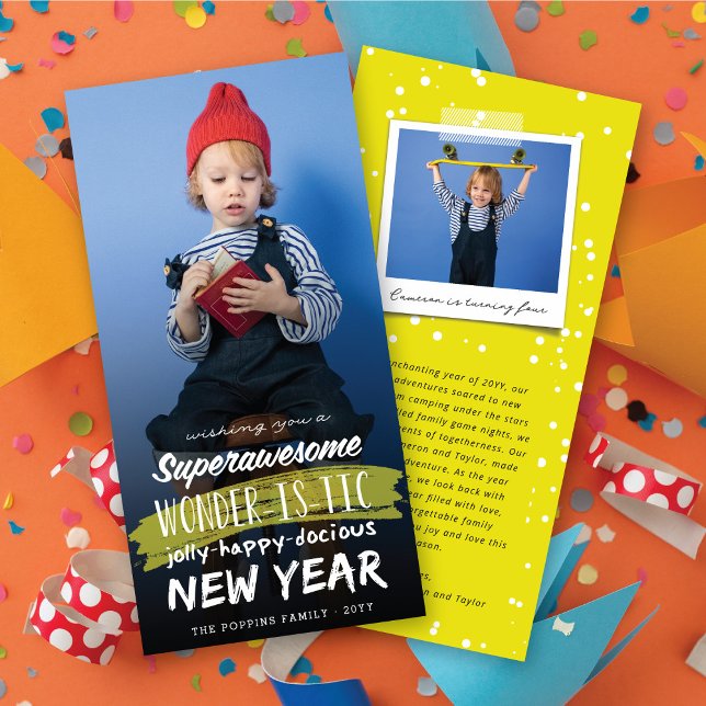 Tarjeta Festiva Superincreíble Año Maravilloso Jolly (Subido por el creador)