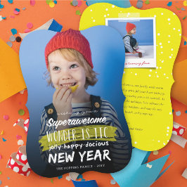 Tarjeta Festiva Superincreíble Año Maravilloso Jolly