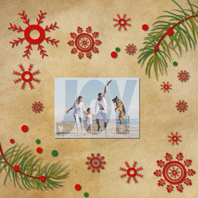 Tarjeta Festiva Superposición de alegría Navidades purpurina azul  (Subido por el creador)