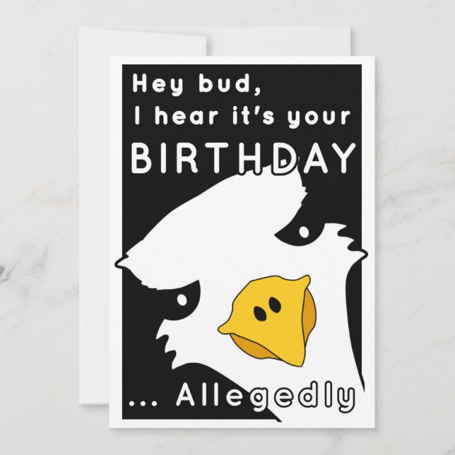 Tarjeta Festiva Supuestamente, cumpleaños de Letterkenny (Anverso)