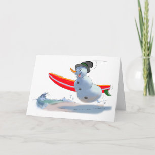 Tarjeta Festiva sUrFeR sNoWmAn
