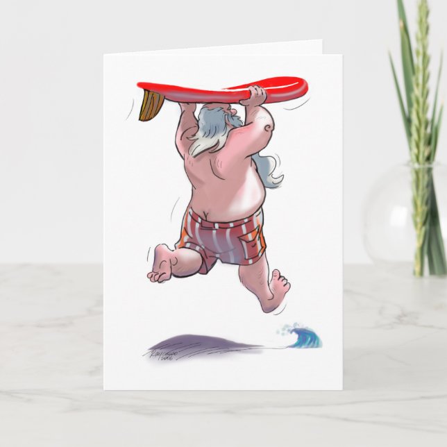 Tarjeta Festiva sUrFiN sAnTa (Anverso)