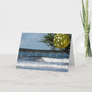 Tarjeta Festiva Surfista de navidades