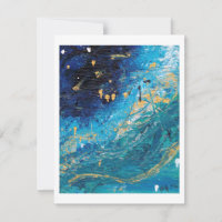 Surfs Up Card, pintura abstracta