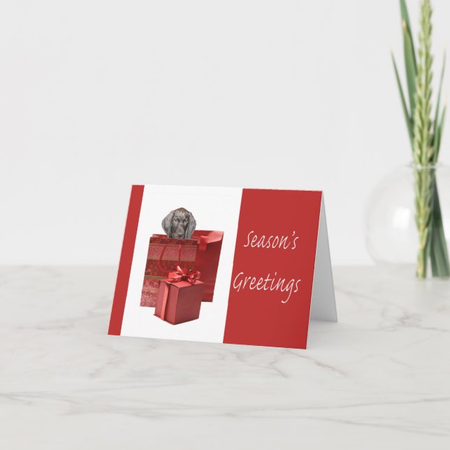 Tarjeta Festiva Surtidor de Greetings alemán shorthal (Anverso)