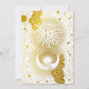 Tarjeta Festiva Surya Chandra vintage
