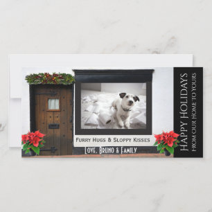 Tarjeta Festiva Sus Mascotas Navidades Cargan El Lado Raro