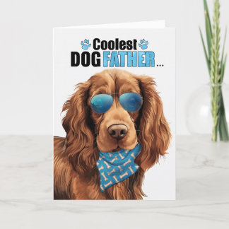 Tarjeta Festiva Sussex Día del Padre, el perro más frío de España