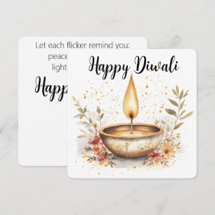Tarjeta Festiva Susurros de llama, Diwali