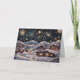 Tarjeta Festiva Susurros japoneses del invierno
