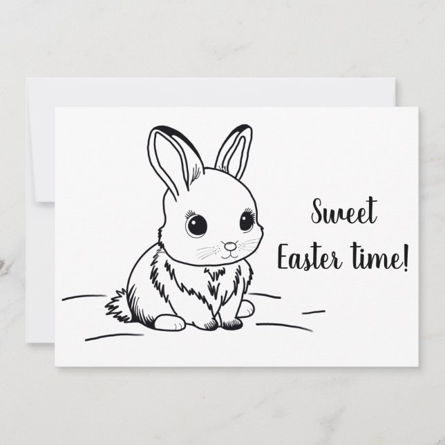 Tarjeta Festiva Sweet Easter time (Anverso)