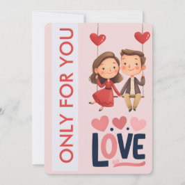 Tarjeta Festiva Sweet Love Couple Valentine’s Day 