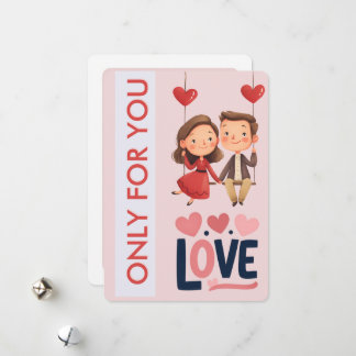 Tarjeta Festiva Sweet Love Couple Valentine’s Day