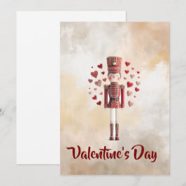Tarjeta Festiva Sweet Valentines Day Nutcracker Romantic Card