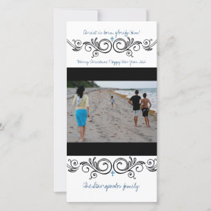 Tarjeta Festiva Swirly