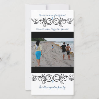 Tarjeta Festiva Swirly