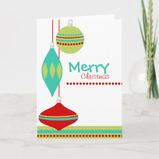 Tarjeta Festiva Swll-Mirada de los ornamentos