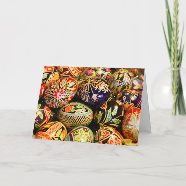 Tarjeta Festiva ¡Szczęśliwej Wielkanocy! FELIZ ORIENTAL EN POLSIH (Anverso)