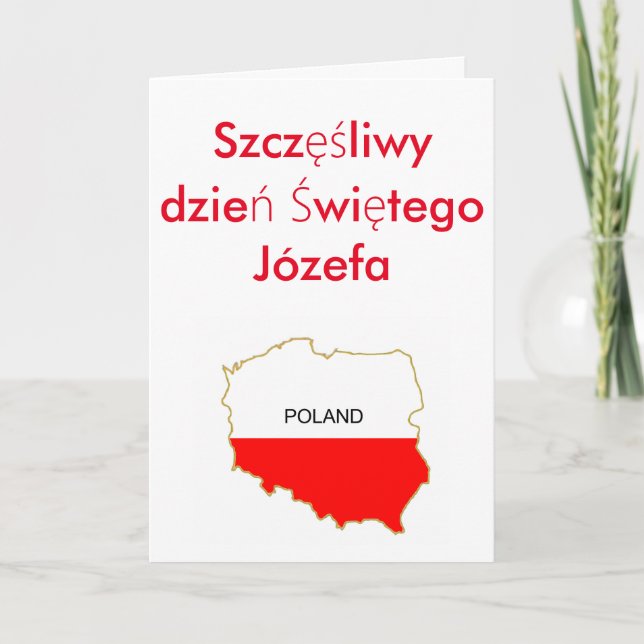 Tarjeta Festiva Szczęśliwy dzień Świętego Józefa (Anverso)