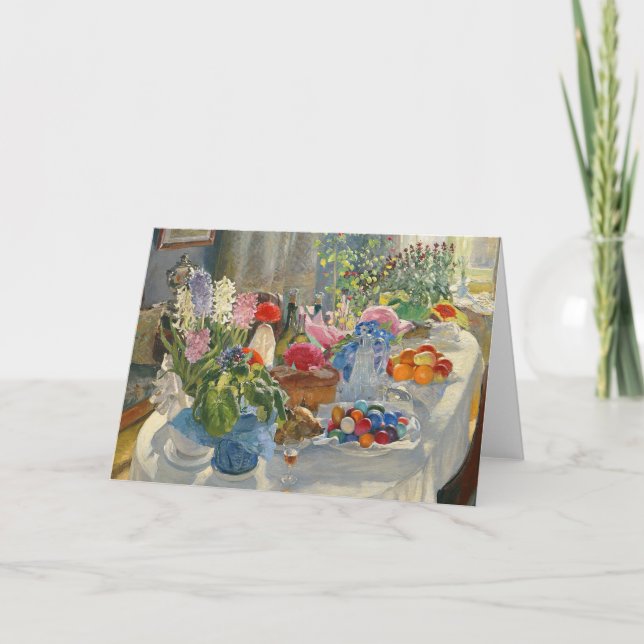 Tarjeta Festiva Tabla de Pascua (Anverso)