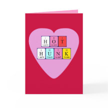 Tabla de San Valentín periódica de Hot Hunk